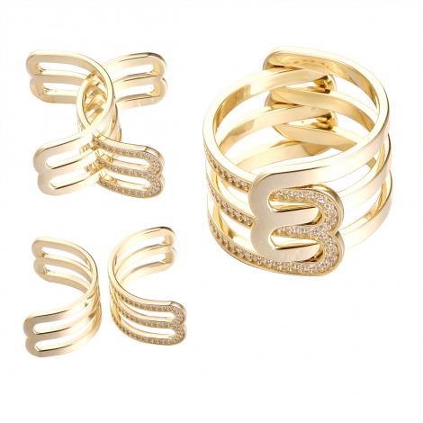 Кольцо, вставка: куб.цирконий, арт.:0120916379gp, SilverWings, рис. 1