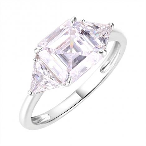 Кольцо, вставка: куб.цирконий, ситалл, арт.:0120968352a, SilverWings, рис. 1