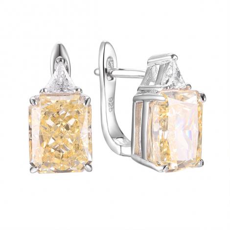 Серьги, вставка: куб.цирконий, арт.:022090167u, SilverWings, рис. 1