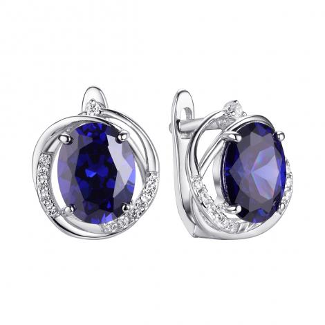 Серьги, вставка: куб.цирконий, арт.:0220911069c, SilverWings, рис. 1