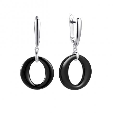 Серьги, вставка: керамика, арт.:0220911100b, SilverWings, рис. 1