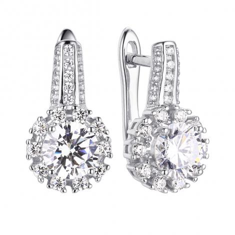 Серьги, вставка: куб.цирконий, арт.:0220911811a, SilverWings, рис. 1