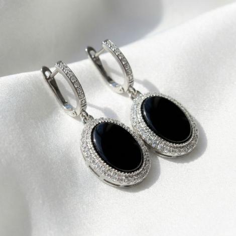 Серьги, вставка: керамика, куб.цирконий, арт.:0220911857ab, SilverWings, рис. 3