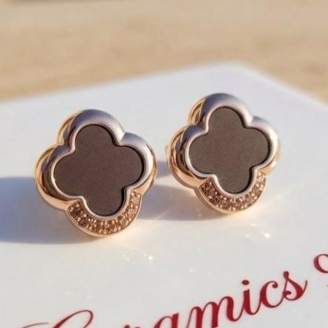 Серьги, вставка: керамика, куб.цирконий, арт.:0220912183pgp-p-m, SilverWings, рис. 3