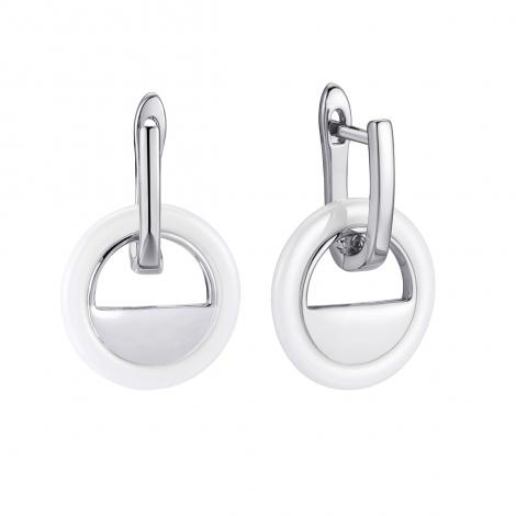 Серьги, вставка: керамика, арт.:0220912674a, SilverWings, рис. 1