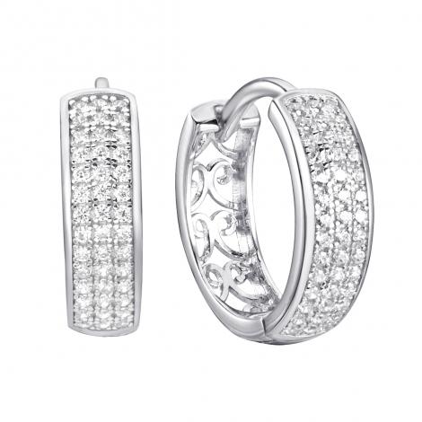Серьги, вставка: куб.цирконий, арт.:0220912740a, SilverWings, рис. 1