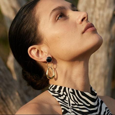 Серьги, вставка: керамика, арт.:0220912805gp-b, SilverWings, рис. 2