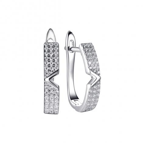 Серьги, вставка: куб.цирконий, арт.:0220912912a, SilverWings, рис. 1