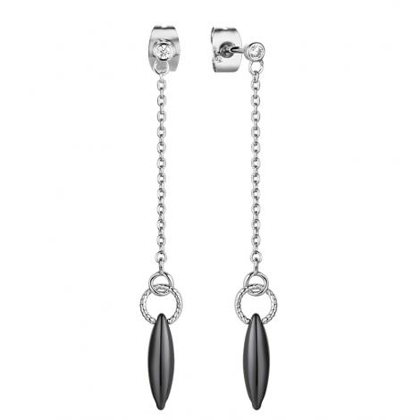 Серьги, вставка: керамика, куб.цирконий, арт.:0220912932ab, SilverWings, рис. 1