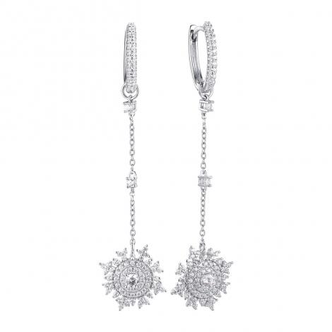 Серьги, вставка: куб.цирконий, арт.:0220913024a, SilverWings, рис. 1