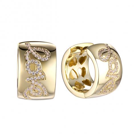 Серьги, вставка: куб.цирконий, арт.:0220913099gp, SilverWings, рис. 1