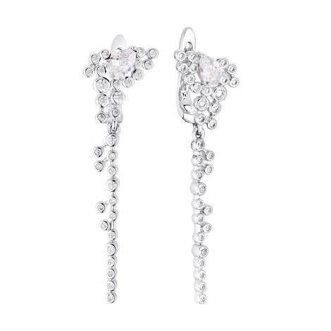 Серьги, вставка: куб.цирконий, арт.:0220913239a, SilverWings, рис. 1