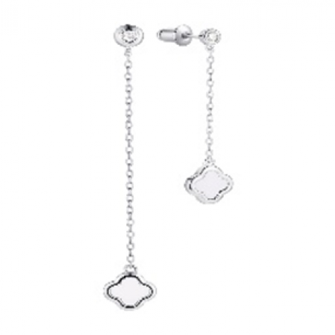 Серьги, вставка: керамика, куб.цирконий, арт.:0220913267, SilverWings, рис. 1