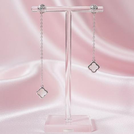 Серьги, вставка: перламутр, куб.цирконий, арт.:0220913267, SilverWings, рис. 2