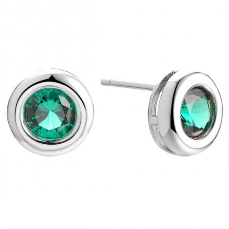 Серьги, вставка: шпинель синт., арт.:02209134879e, SilverWings, рис. 1