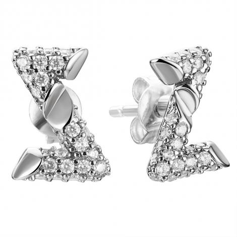 Серьги, вставка: куб.цирконий, арт.:0220914607a, SilverWings, рис. 1