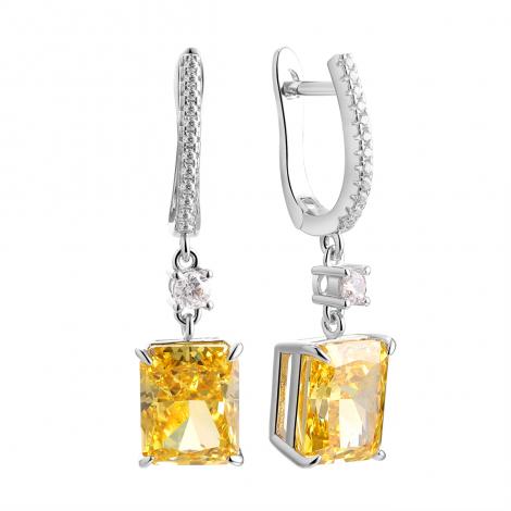 Серьги, вставка: куб.цирконий, арт.:0220915413u-1, SilverWings, рис. 1