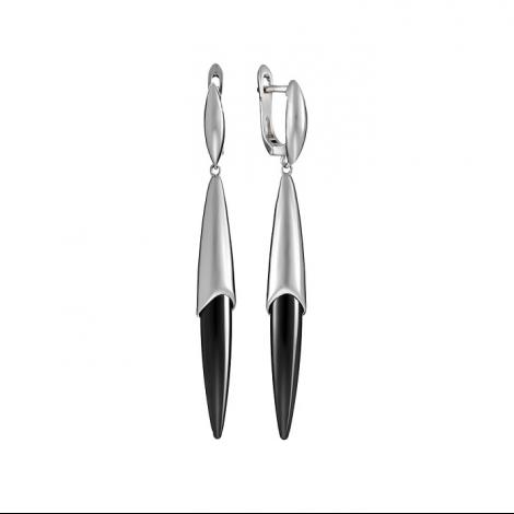 Серьги, вставка: керамика, арт.:0220928503b, SilverWings, рис. 1