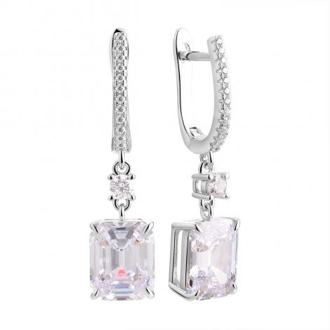 Серьги, вставка: куб.цирконий, арт.:0220954132a, SilverWings, рис. 1