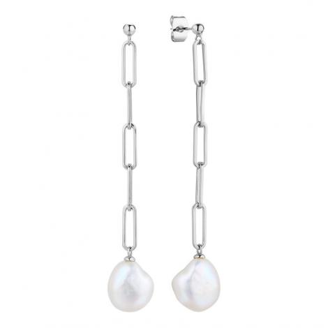 Серьги, вставка: жемчуг "барокко", арт.:0220954923a, SilverWings, рис. 1