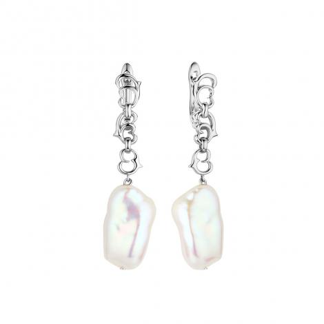 Серьги, вставка: жемчуг "барокко", арт.:0220955927a, SilverWings, рис. 1