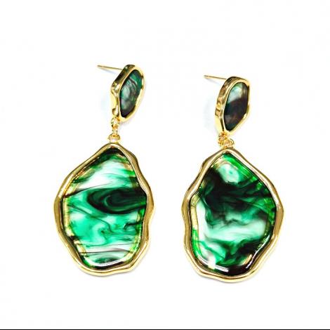 Серьги, вставка: стекло ювелирное, арт.:022211383e, SilverWings, рис. 1