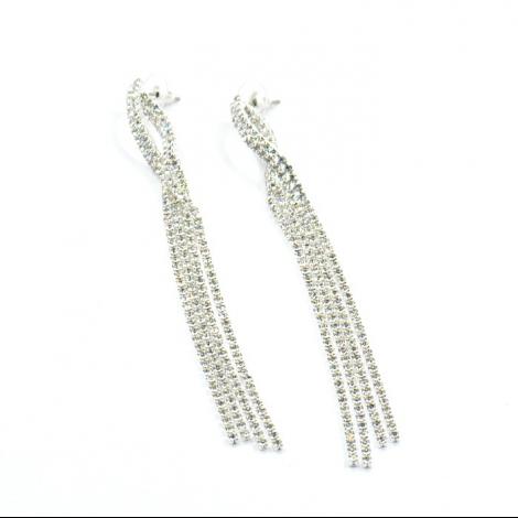 Серьги, вставка: куб.цирконий, арт.:022351140a, SilverWings, рис. 1