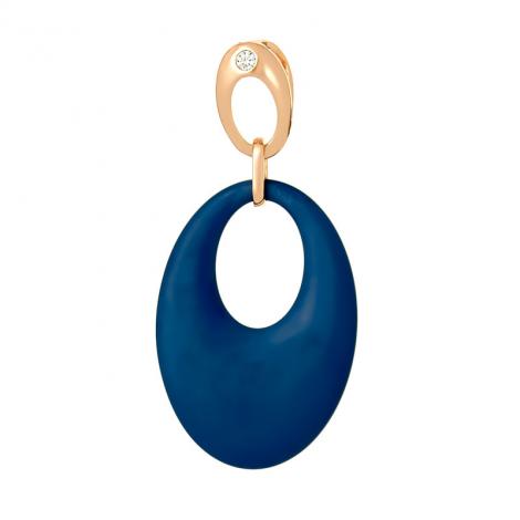 Подвеска, вставка: керамика матовая, куб.цирконий, арт.:0320912142pgp-c-m, SilverWings, рис. 1