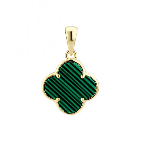 Подвеска, вставка: малахит и., арт.:0320913139gp-e, SilverWings, рис. 1