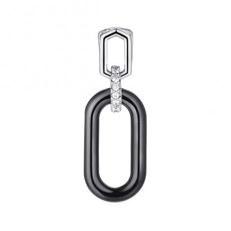 Подвеска, вставка: керамика, куб.цирконий, арт.:0320913233ab, SilverWings, рис. 1