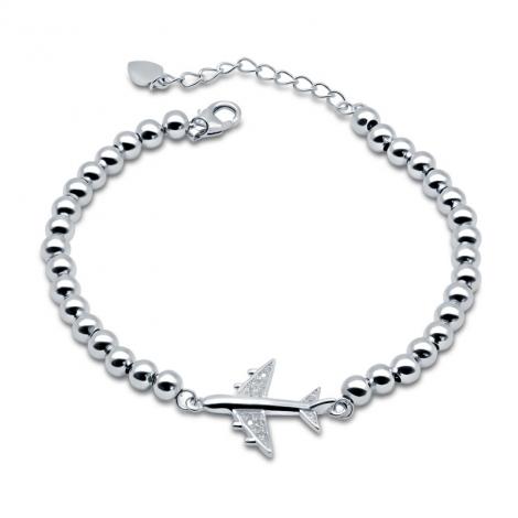 Браслет, вставка: куб.цирконий, арт.:041276868a, SilverWings, рис. 1