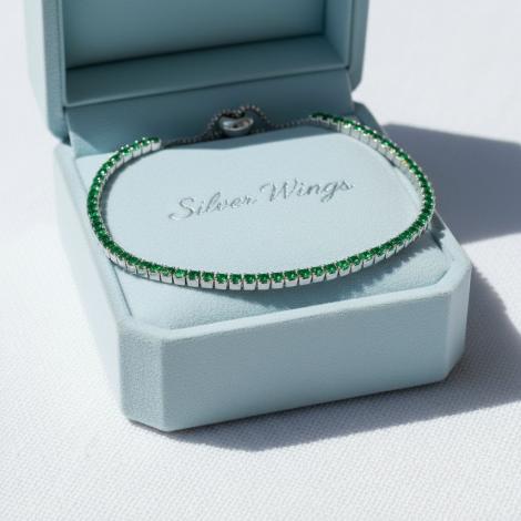 Браслет, вставка: куб.цирконий, арт.:0414524707e, SilverWings, рис. 2