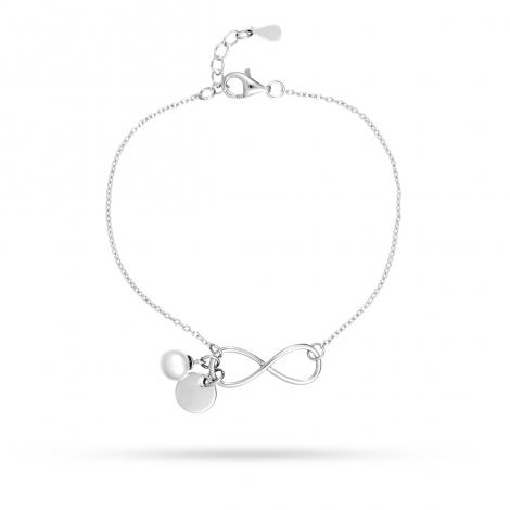 Браслет, вставка: жемчуг (культ.), жемчуг и., арт.:0420937222a, SilverWings, рис. 1