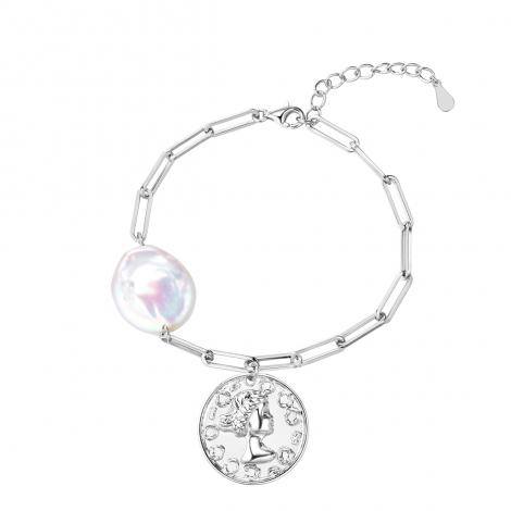 Браслет, вставка: жемчуг "барокко" (культ.), арт.:0420954629a, SilverWings, рис. 1