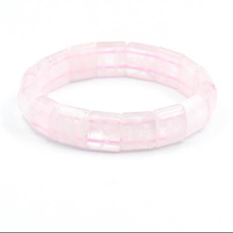 Браслет, вставка: кварц розовый, арт.:042121191o, SilverWings, рис. 1