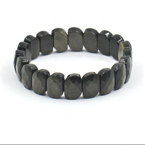 Браслет, вставка: обсидиан золотой, арт.:042121196p, SilverWings, рис. 1