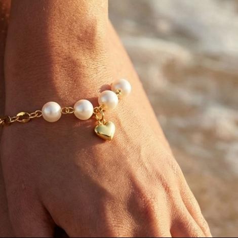 Браслет, вставка: жемчуг (культ.), арт.:042231239gp, SilverWings, рис. 2