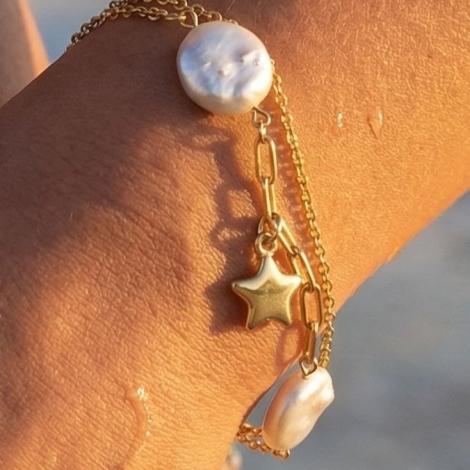 Браслет, вставка: жемчуг "барокко" (культ.), арт.:042231323gp, SilverWings, рис. 3