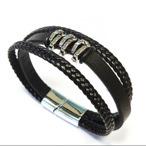 Браслет, вставка: экокожа, арт.:042251520b, SilverWings, рис. 1