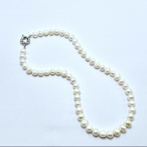 Бусы, вставка: жемчуг (морской культ.), арт.:052121183a, SilverWings, рис. 1