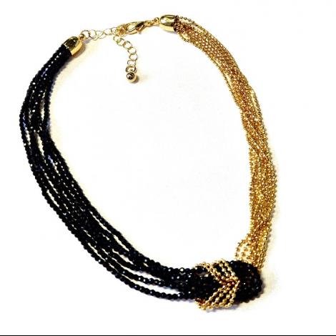 Колье, вставка: кристалл "swarovski", арт.:052211415gp-b, SilverWings, рис. 1