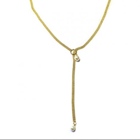 Колье, вставка: майорика, арт.:052211418gp-a, SilverWings, рис. 1