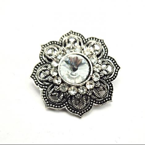Брошь, вставка: куб.цирконий, арт.:082251513a, SilverWings, рис. 1