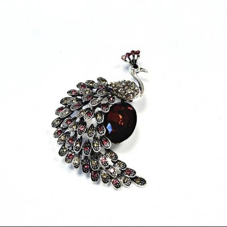 Брошь, вставка: кристалл "swarovski", арт.:082411135d, SilverWings, рис. 1