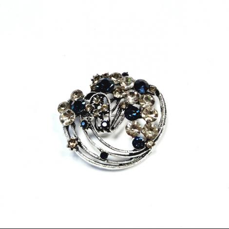 Брошь, вставка: куб.цирконий, арт.:082411143c, SilverWings, рис. 1