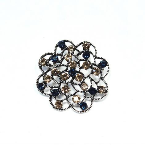 Брошь, вставка: куб.цирконий, арт.:082411146c, SilverWings, рис. 1