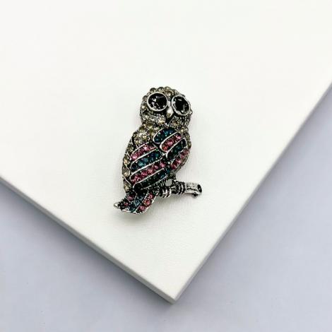 Брошь, вставка: кристалл "swarovski", арт.:082411294mix, SilverWings, рис. 1