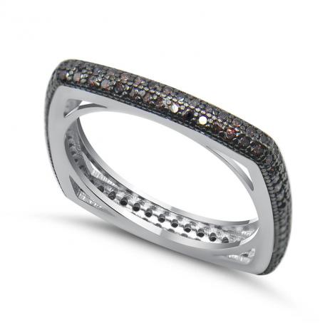 Серебряное кольцо, вставка: куб.цирконий, арт.:2111321748brp-x, SilverWings, рис. 1