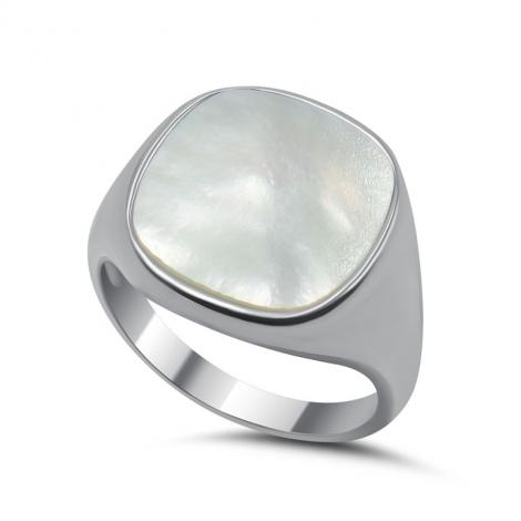 Серебряное кольцо, вставка: перламутр, арт.:212237136a, SilverWings, рис. 1