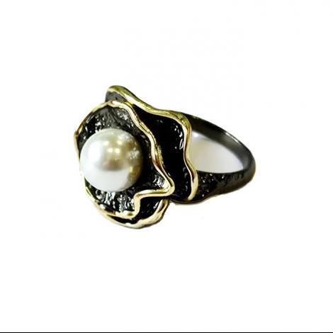 Кольцо, вставка: майорика, арт.:21238923067brp-a, SilverWings, рис. 1